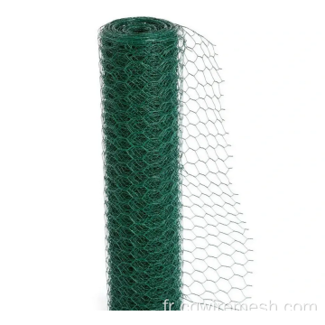 Rouleau de filet en filet métallique enduit de fil métallique en revêtement en PVC
